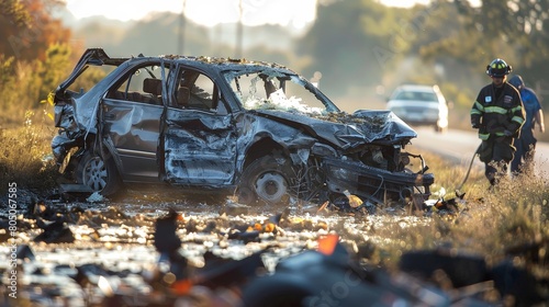 With hearts pounding and adrenaline coursing through their veins, survivors emerge from the car crash aftermath, shaken but grateful to be alive.