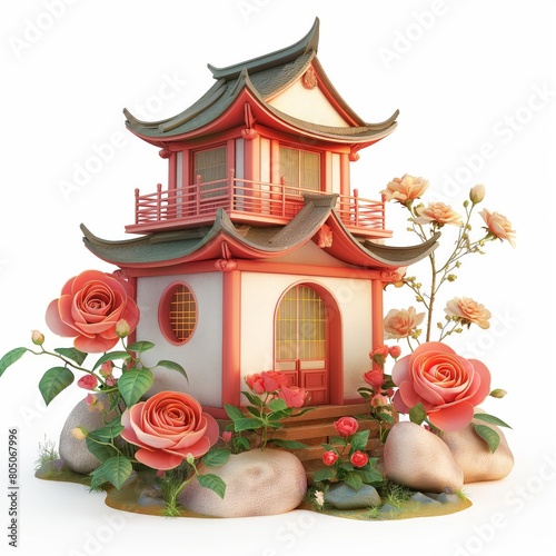 Asian rose house photo