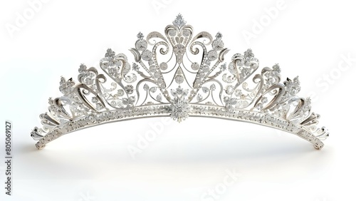 Royal luxury sliver jewel tiara