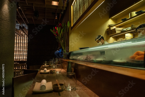 interior of the maido Japanese restaurant in lima