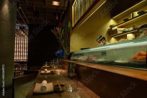 interior of the maido Japanese restaurant in lima