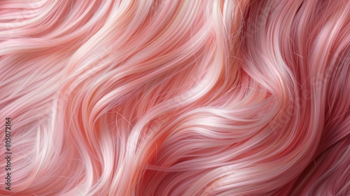 Background with texture of women's hair, close-up of hair, pink blonde hair