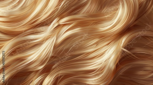 Background with texture of women s hair  close-up of hair  golden blonde hair