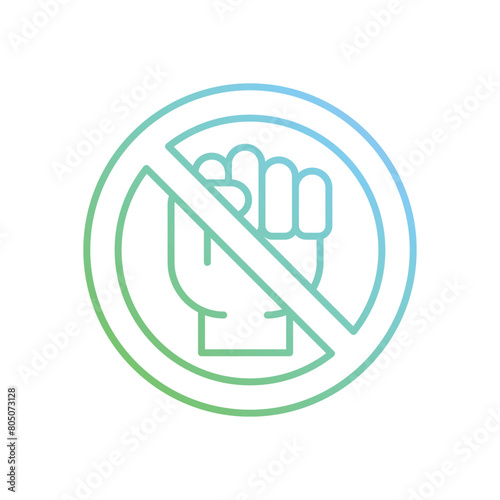 Boycott vector icon