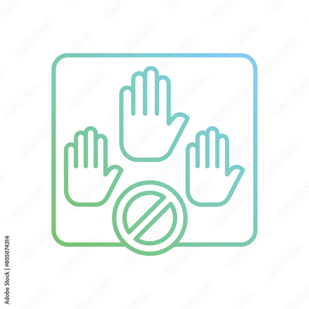Stop vector icon Stop vector icon