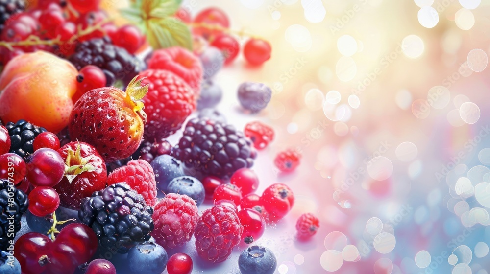 Background image, Fresh Berry Assortment with Apples, Raspberries, Blackberries, and Red Currants Background image, Fresh Berry Assortment with Apples, Raspberries, Blackberries, and Red Currants