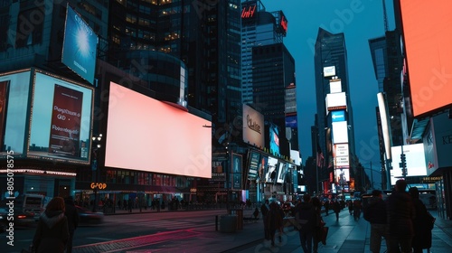 LED Banner screen technology outdoor for advertisement, resistance to water, dust, and heat for street ads, AI generated for ads