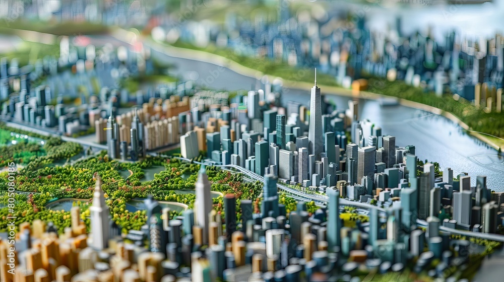 Geographer projecting future urban growth using predictive modeling ...