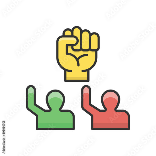 Rebellion vector icon
