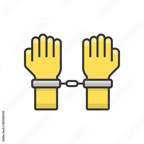 Arrested vector icon