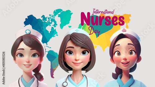 Happy international nurses day ,may 12 photo