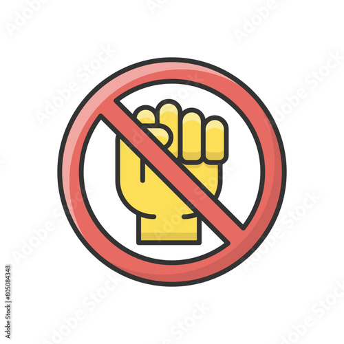 Boycott vector icon