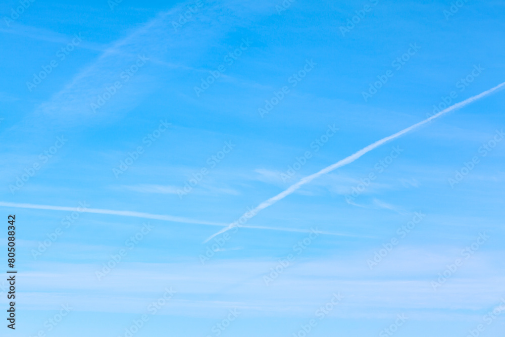 Blue sky background and copy space. Backdrop of clear blue skies Blue sky background and copy space. Backdrop of clear blue skies