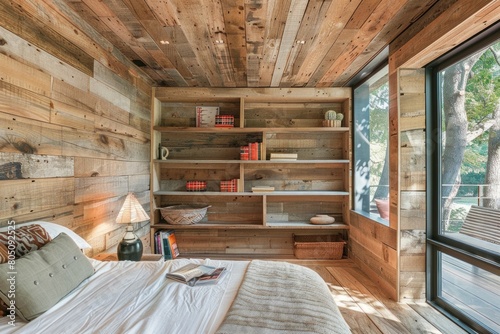 Mobile tiny house interior. 