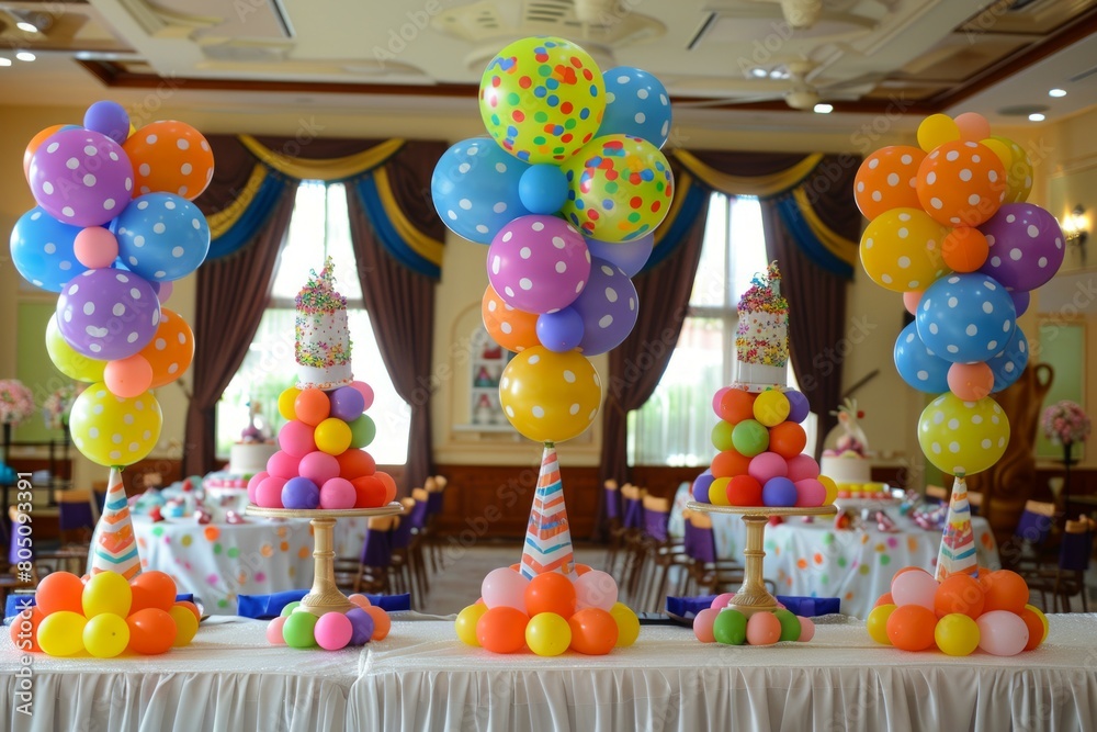 Fototapeta premium birthday balloons decorations