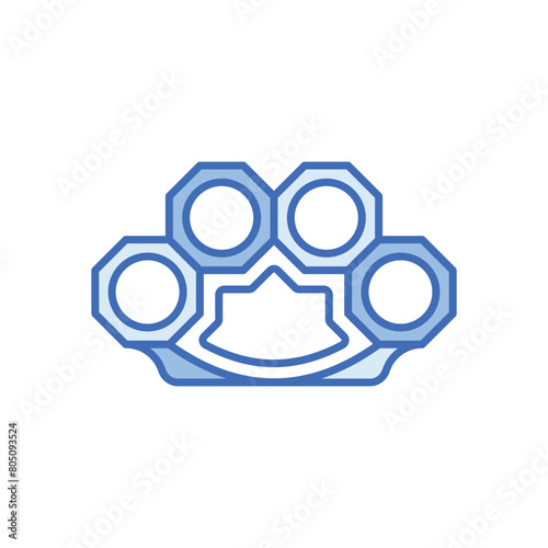 Brass Knuckles vector icon