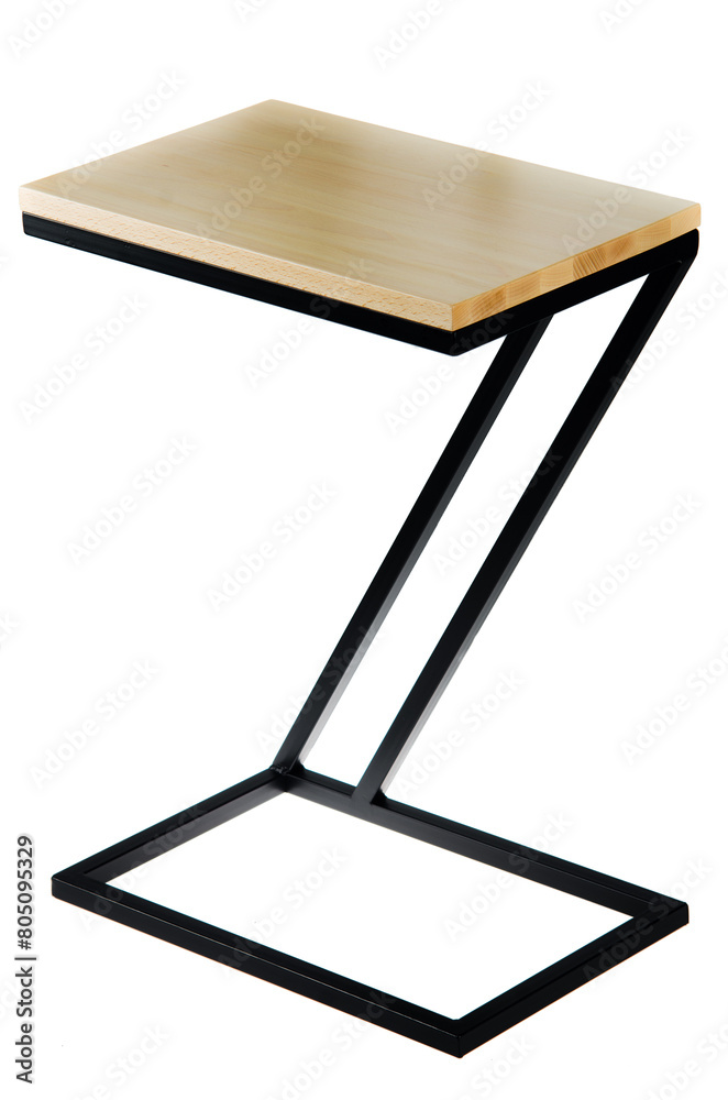 Furniture photo for catalog: table, chair, shelf on a white background. Combination of minimalism and geometry. Furniture photo for catalog: table, chair, shelf on a white background. Combination of minimalism and geometry.
