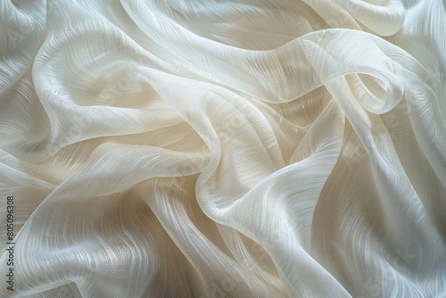 photrealistic of luxury white silk fabric. abstract backgrounds texture.