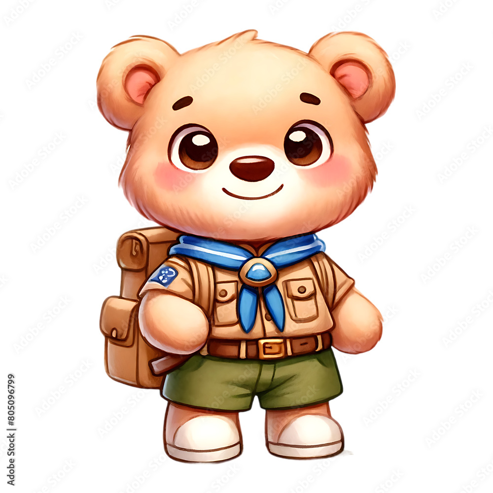 Fototapeta premium Cute Teddy Bear Sublimation