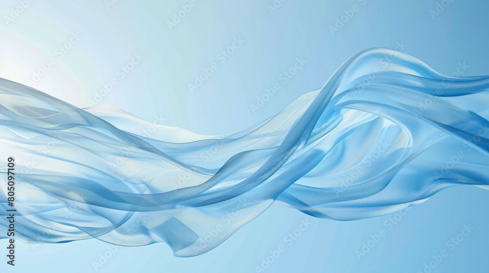 Light Blue waves of fresh clean air in out door Light Blue waves of fresh clean air in out door