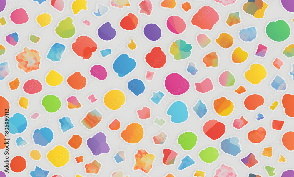 Geometric pattern. Abstract seamless pattern. AI generated.	