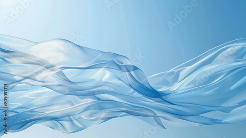 Light Blue waves of fresh clean air in out door