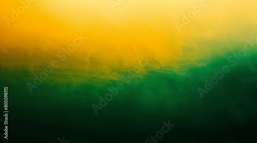 soothing horizontal gradient of emerald green and saffron, ideal for an elegant abstract background © Amina