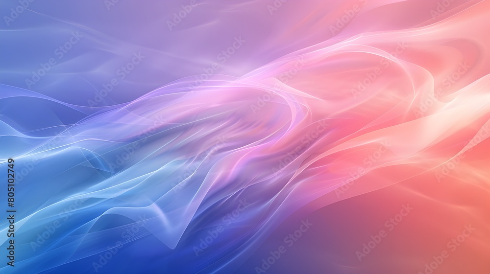 Gradient abstract background with smoke flow motion