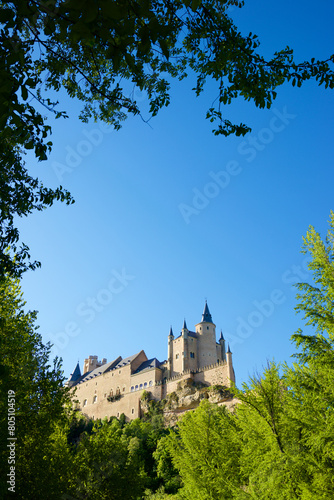 Alcazar castle in Segovia city, Spain.