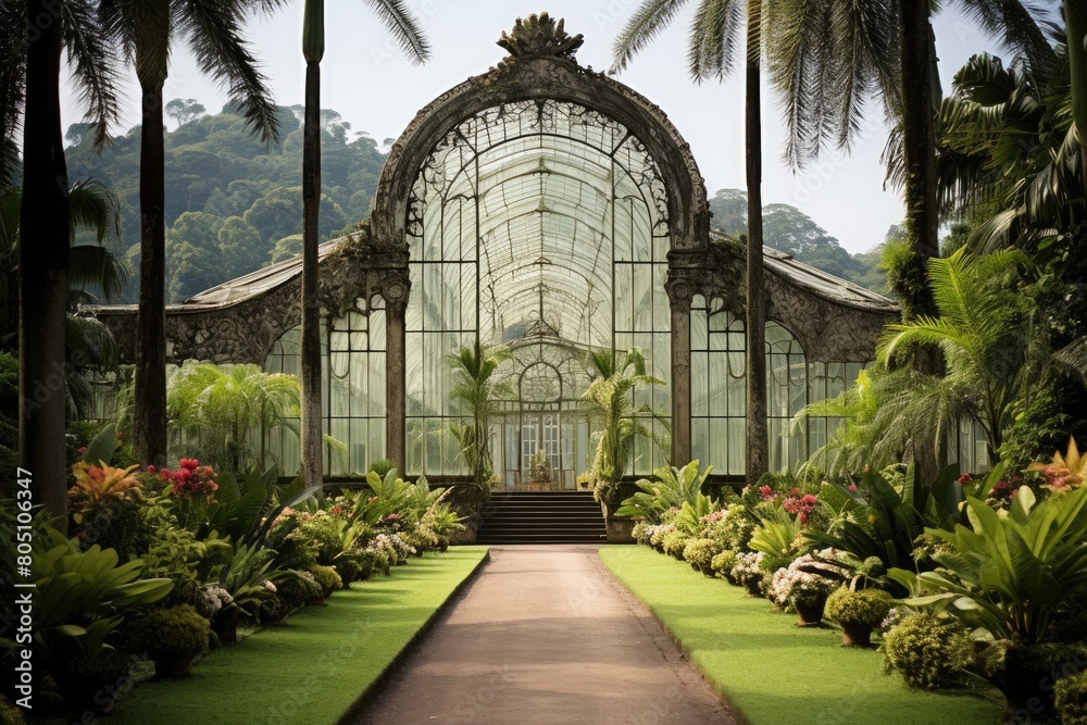Rio de Janeiro Botanical Garden, Brazil A scene from the iconic