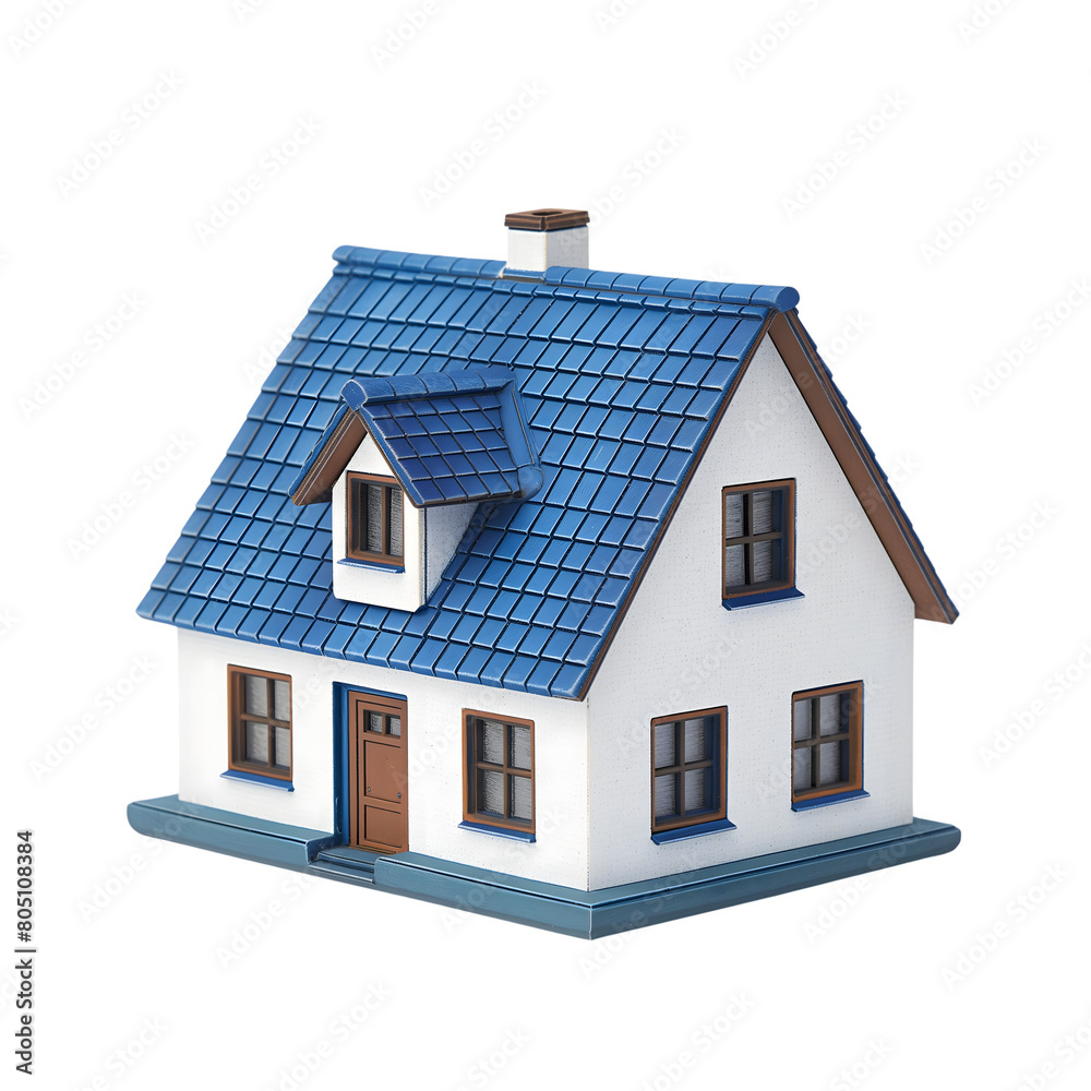 house isolated on transparent background Generative Ai. house isolated on transparent background Generative Ai.