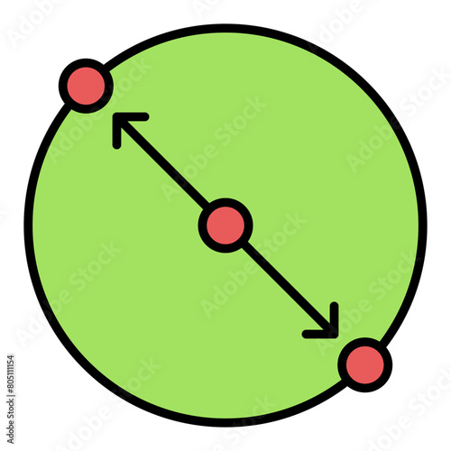 Diameter Icon