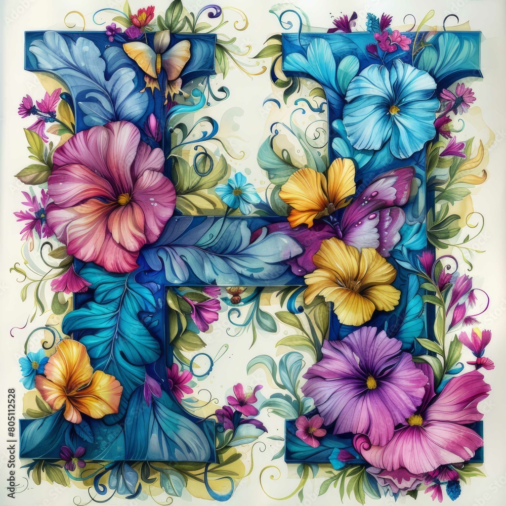 Harmonious Hues: Artistic Representation of the Letter Harmonious Hues: Artistic Representation of the Letter