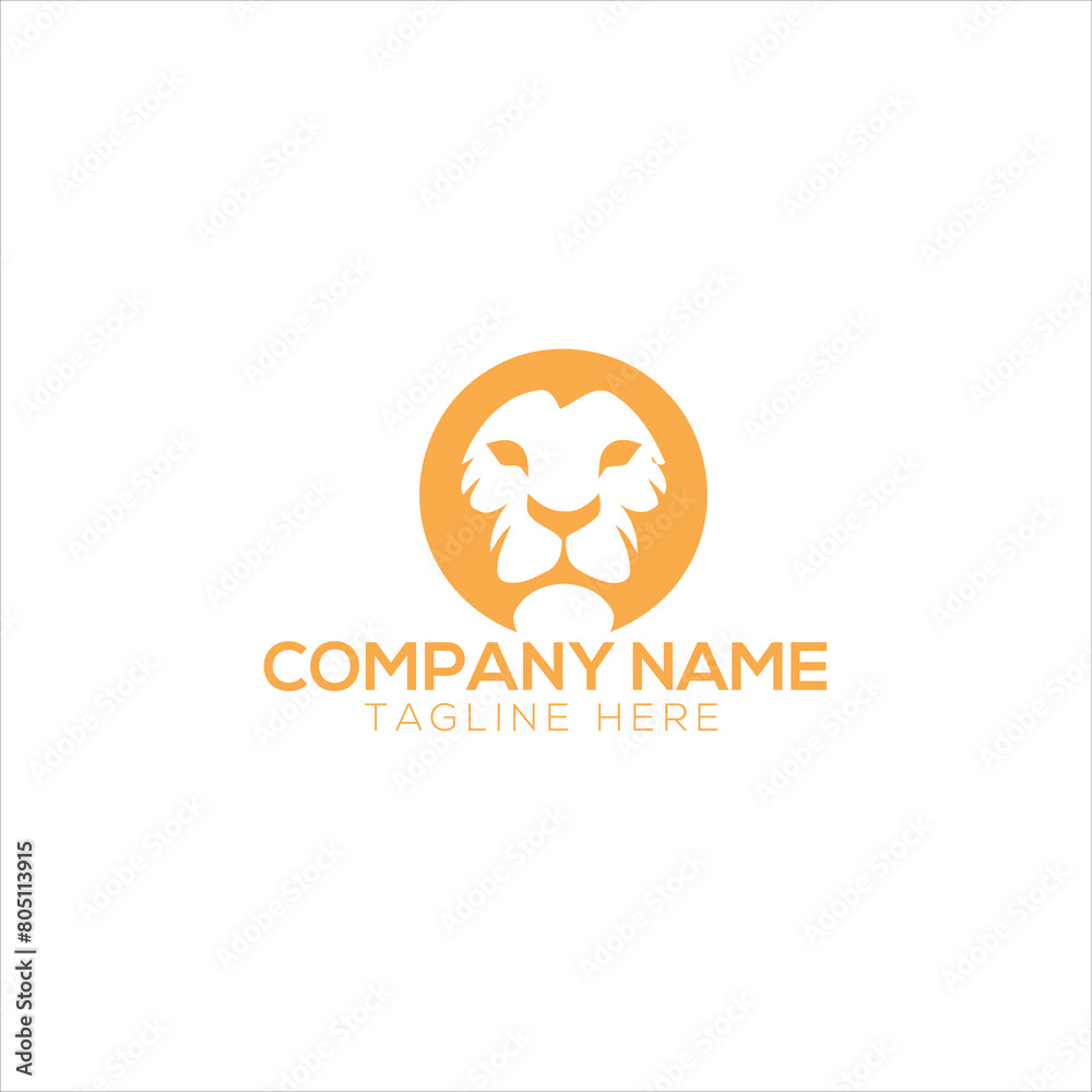 Royal lion shield logo icon. Premium king animal head badge vector illustration.
