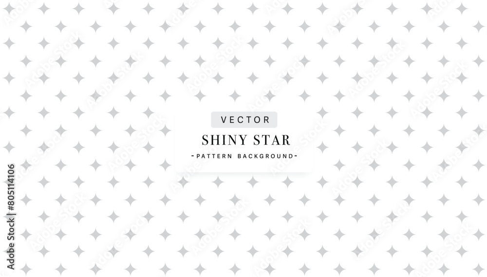 Shiny star seamless pattern background in grey Shiny star seamless pattern background in grey