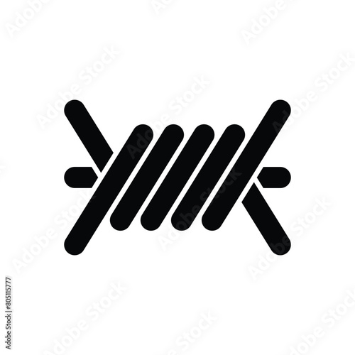Barbed Wire vector icon