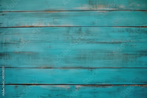 Old light blue wooden background or texture. Blue wood plank wall pattern.