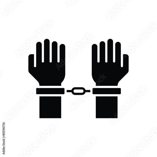 Arrested vector icon