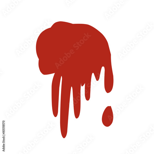 Blood drip splatter illustration