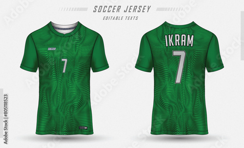 Sublimation Soccer Jersey Football green