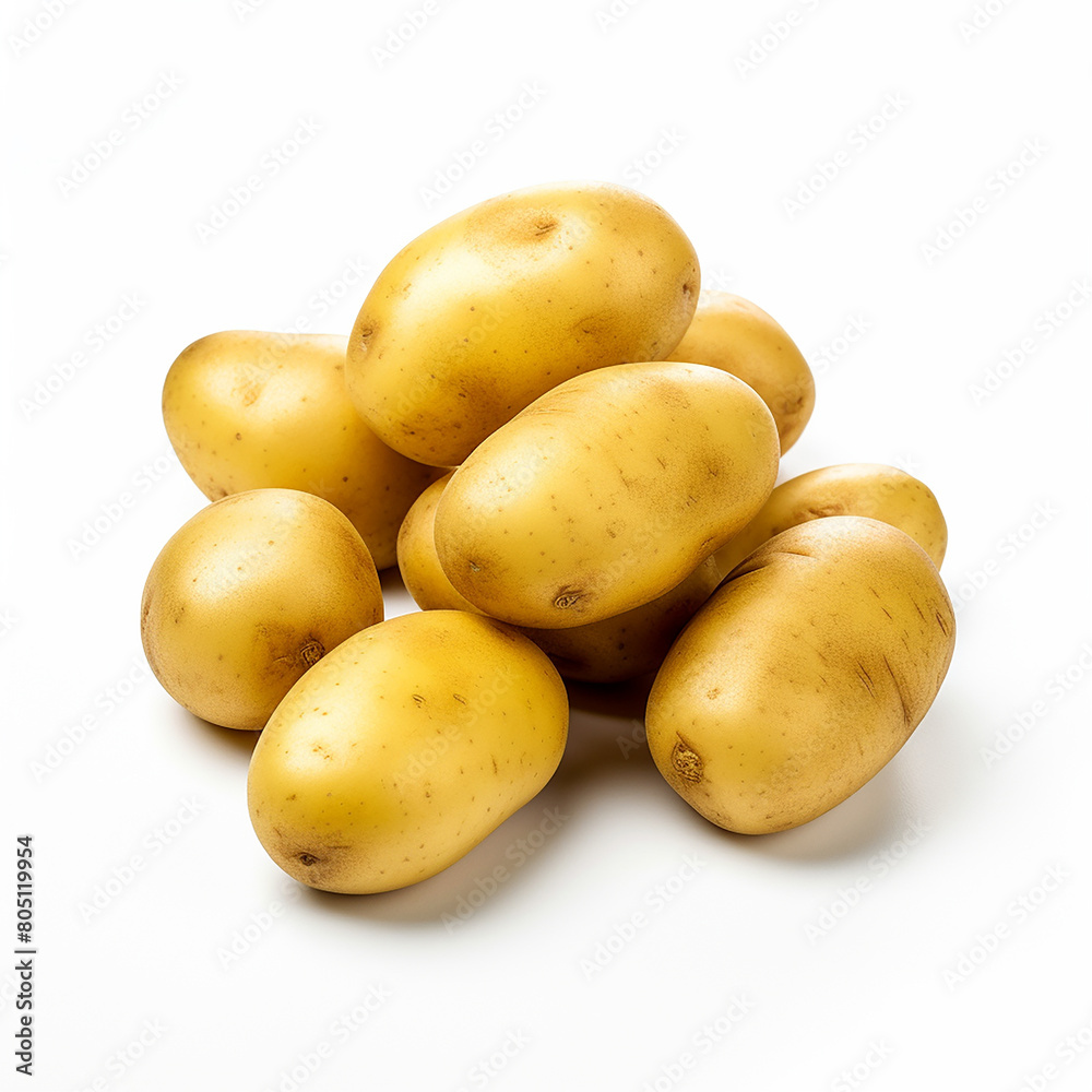 Gold Potatoes Isolated on a White Background – Fresh, Nutritious, and Versatile Gold Potatoes Isolated on a White Background – Fresh, Nutritious, and Versatile