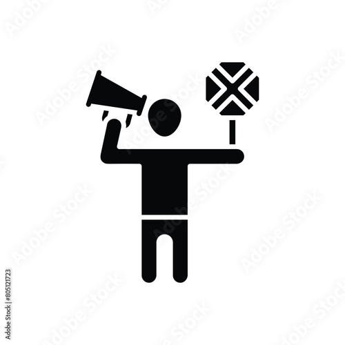 Protestor vector icon