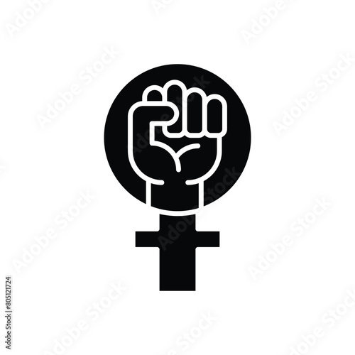 Feminism Protest vector icon