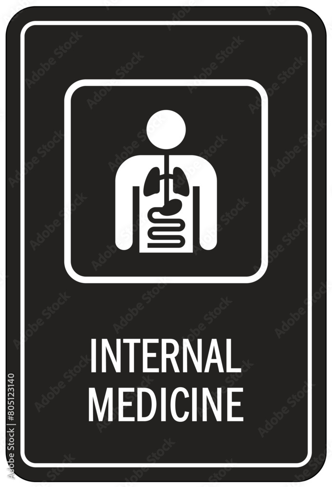 Internal medicine sign Internal medicine sign
