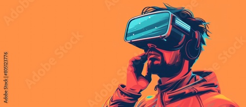 Hip Hipster Hitting It Big in Virtual Reality A Modern Character Navigating the Expanses of a