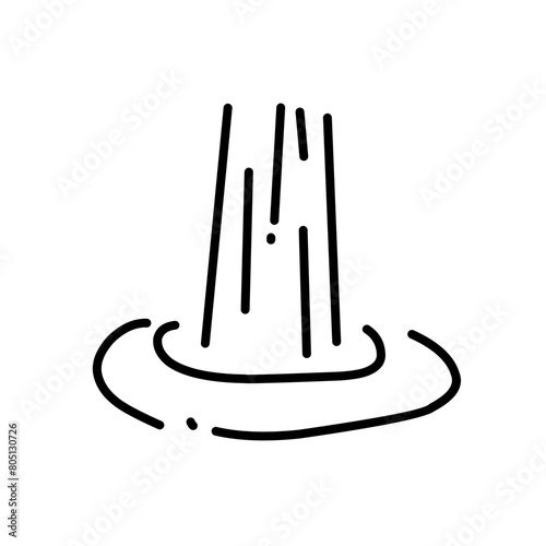 waterfall vector icon