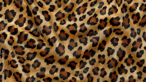 Close Up of Leopard Print Fabric