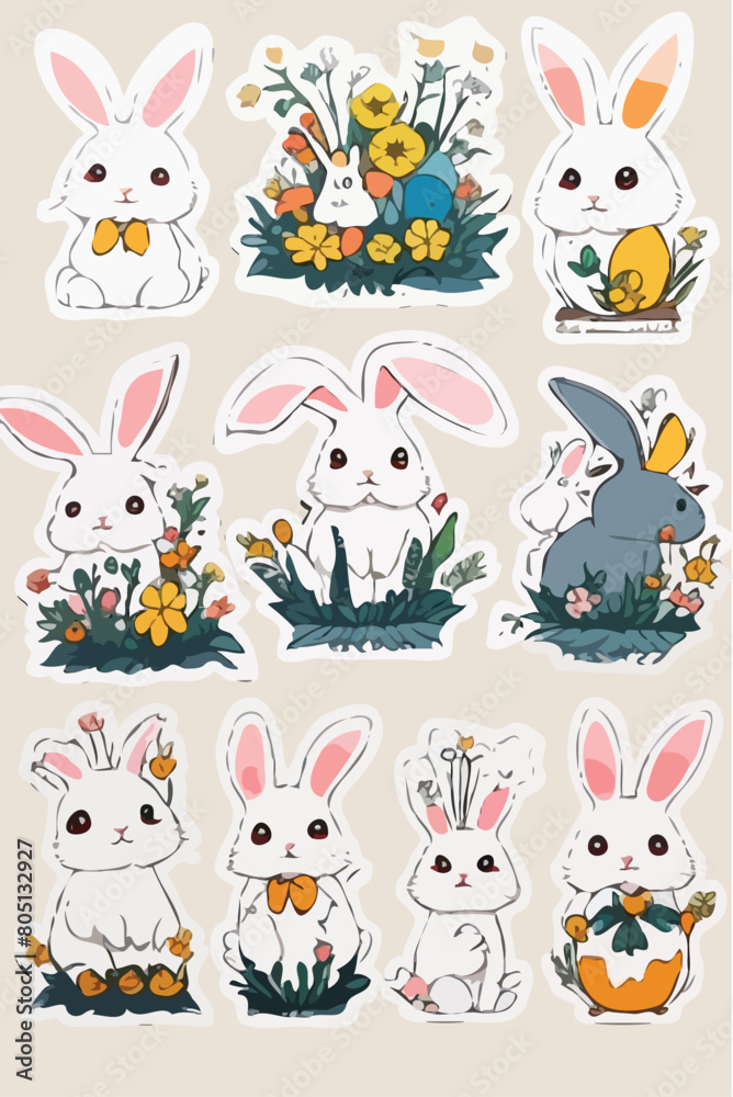 Rabbit Sticker Pack Rabbit Sticker Pack