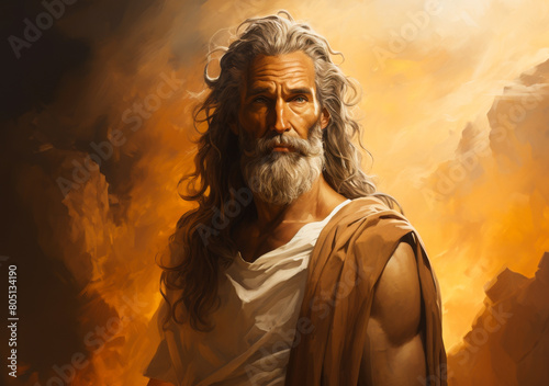 Enoch Biblical Patriarch - Mediterranean Grandfather of Noah Walking with God Portrait