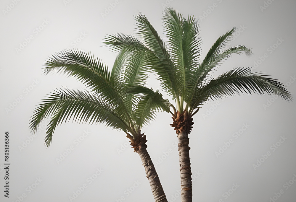 Obraz premium palm tree on minimal background
